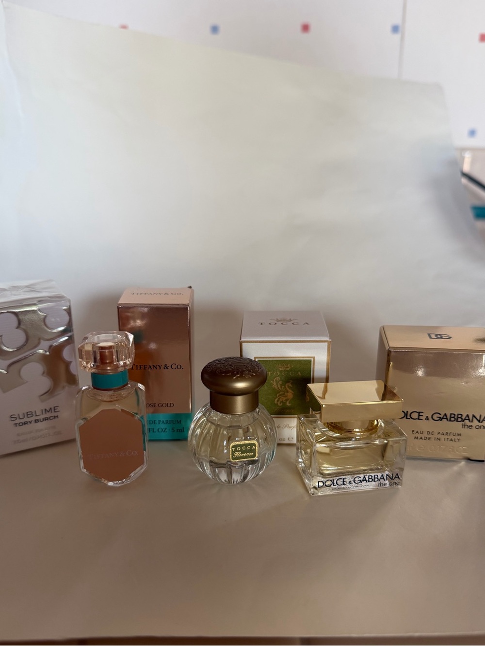 Bundle of 4 designer brand MINI perfumes